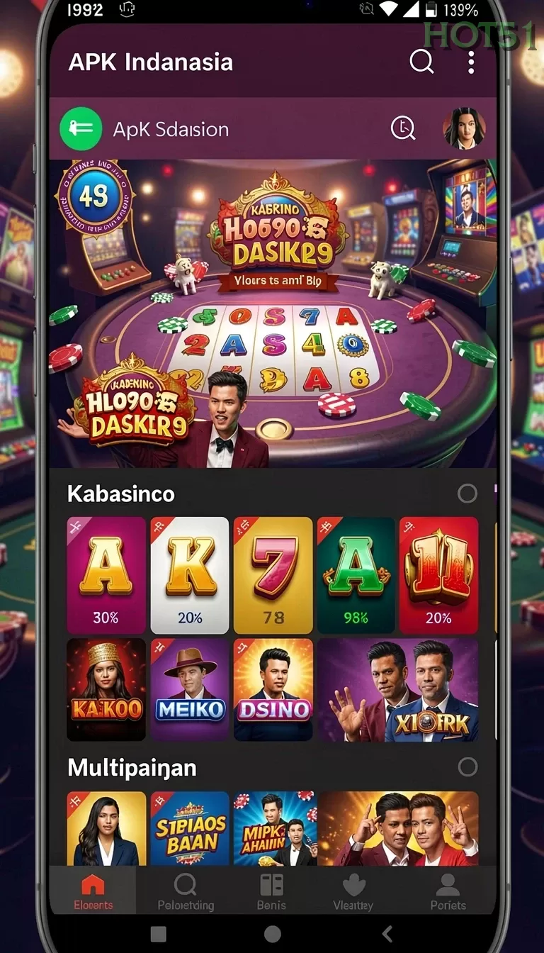 Cuplikan layar JAGO368 — menu navigasi