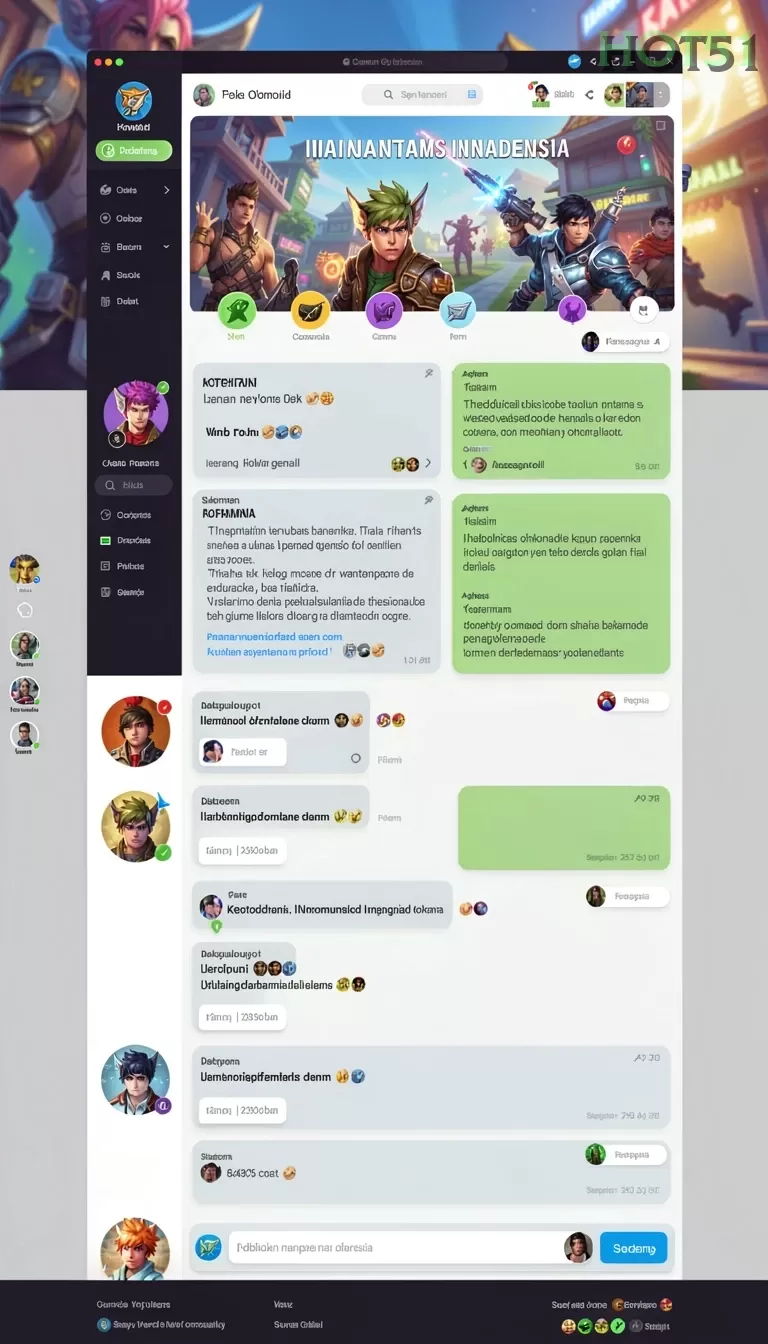 Cuplikan layar BOSMENANG — menu navigasi